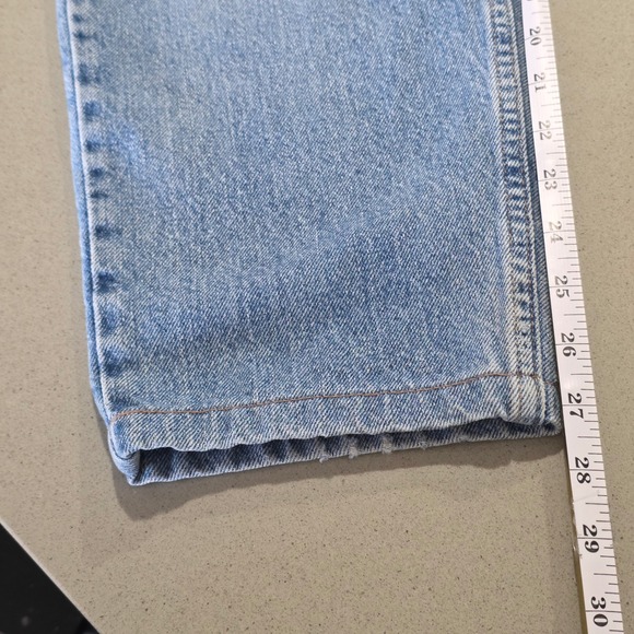 Eddie Bauer High Waisted Relaxed Straight Leg Light Wash Denim Jeans Size 10 - Picture 4 of 9